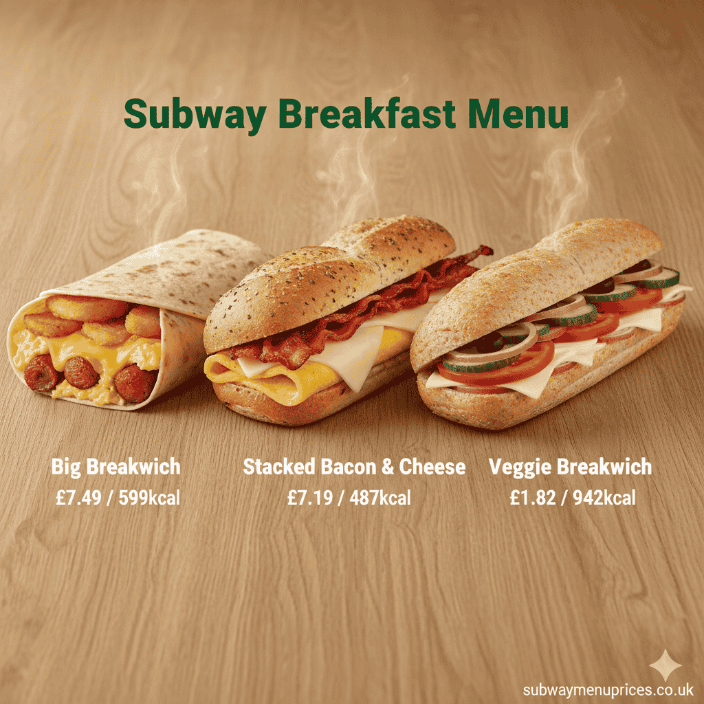 subway breakfast menu uk