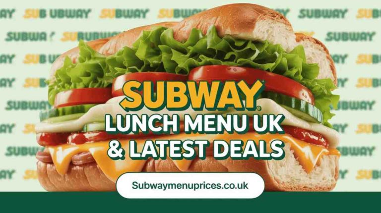 subway lunch menu uk