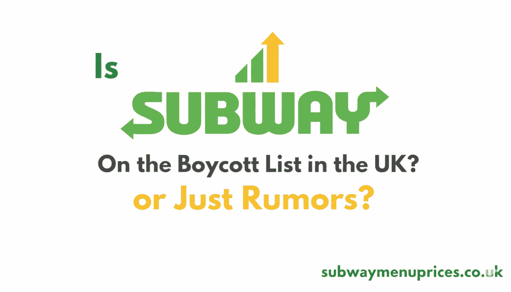 subway boycott uk