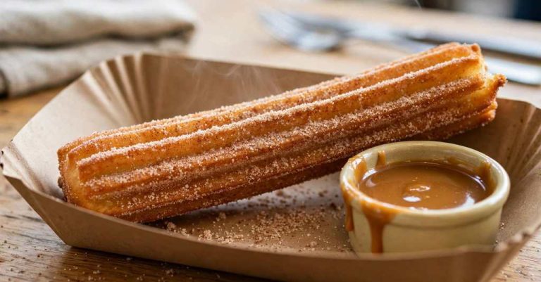 subway churro footlong with caramel dip