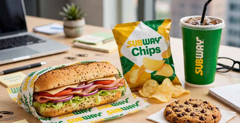 subway lunch menu uk sub with crisps cookie and drink