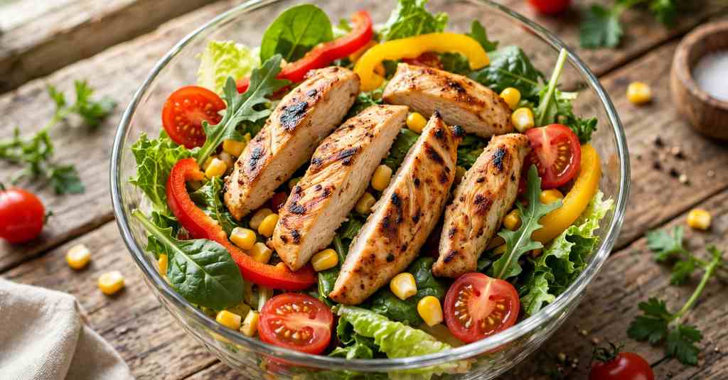 subway protein bowls with chicken and salad